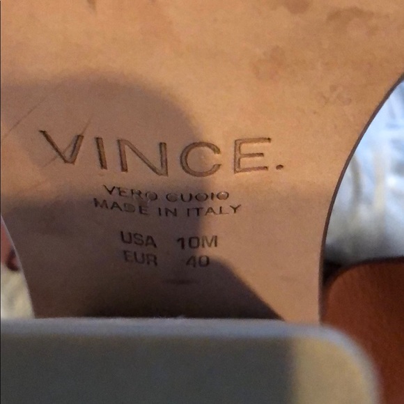 • Vince • Haley Wooden Block Heel Sandals Brown - Picture 8 of 8